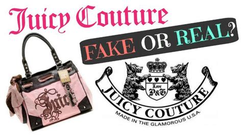 how to spot a fake juicy couture bag|are juicy couture bags real.